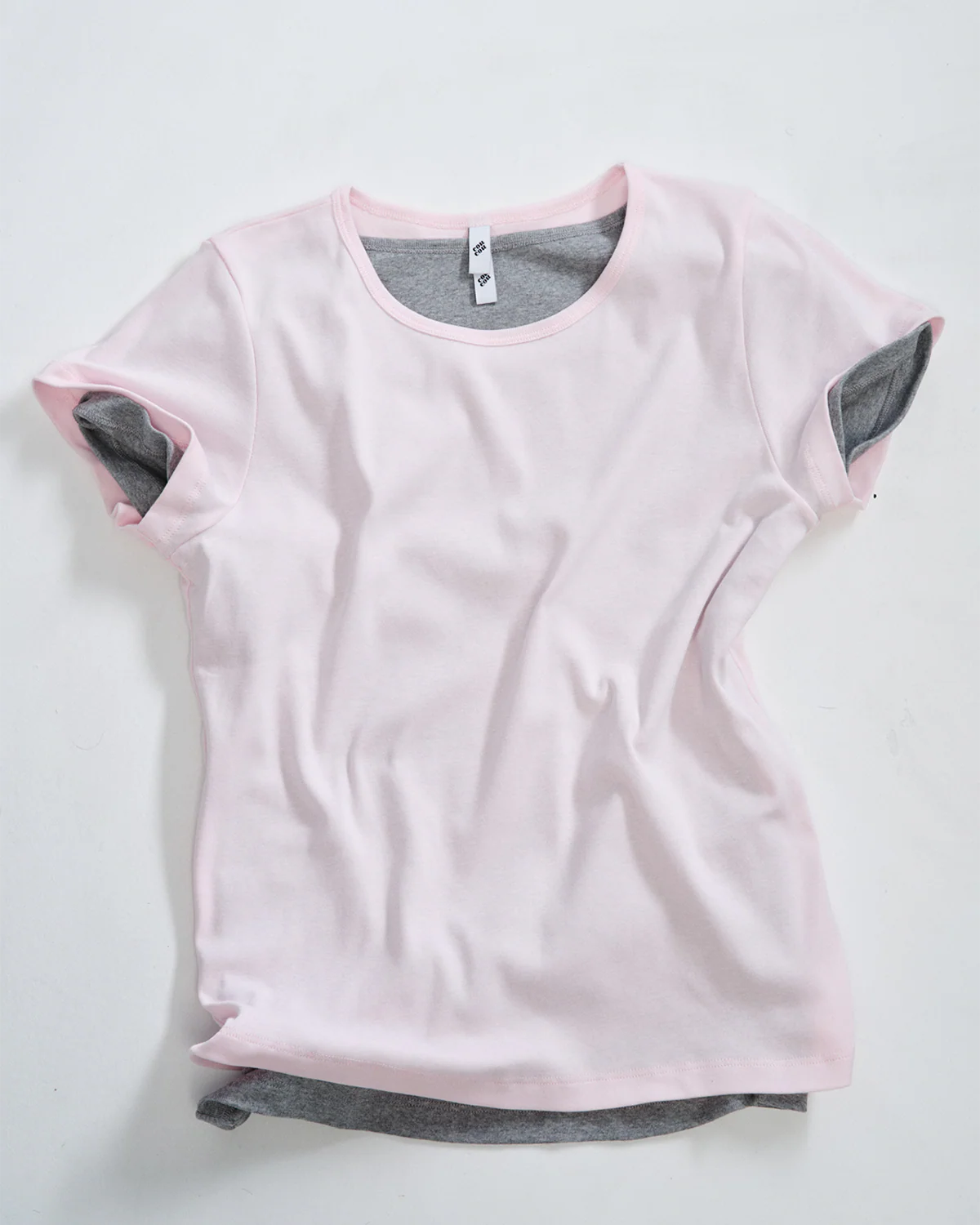 The Baby Tee: Grey Cotton Jersey - Image 4