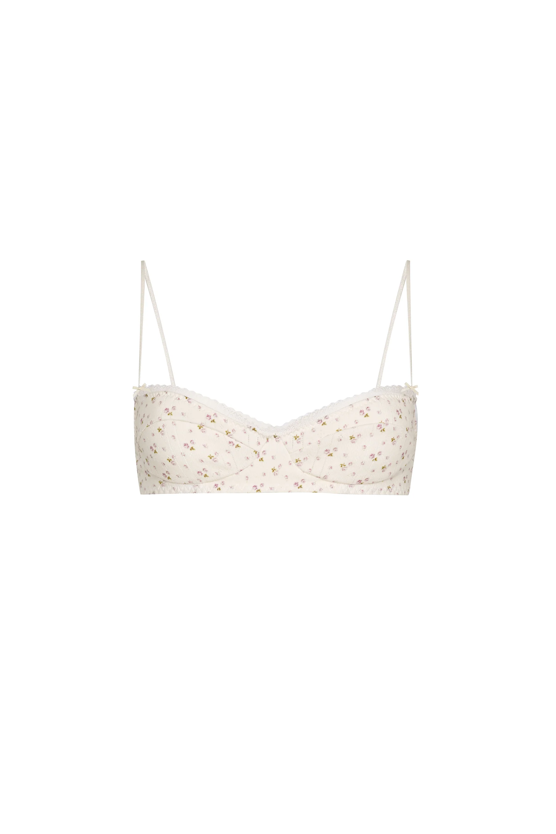 The Balconette: English Rose Pointelle - Image 3