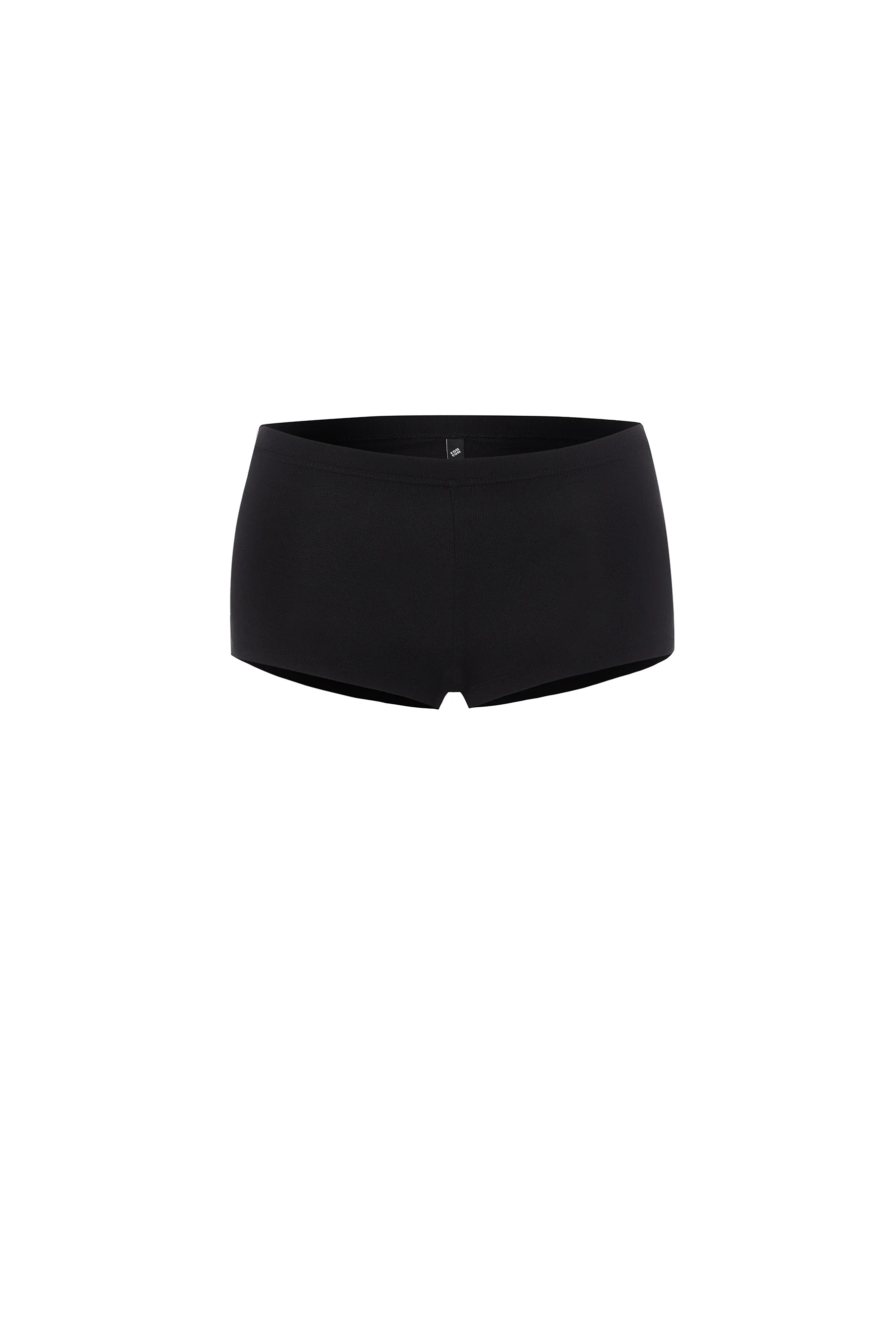 The Boyshort: Black Cotton Jersey - Image 3