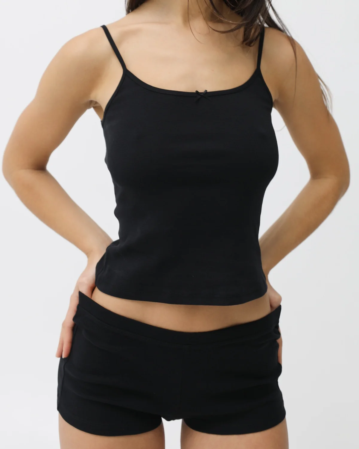 The Boyshort: Black Cotton Jersey - Image 5