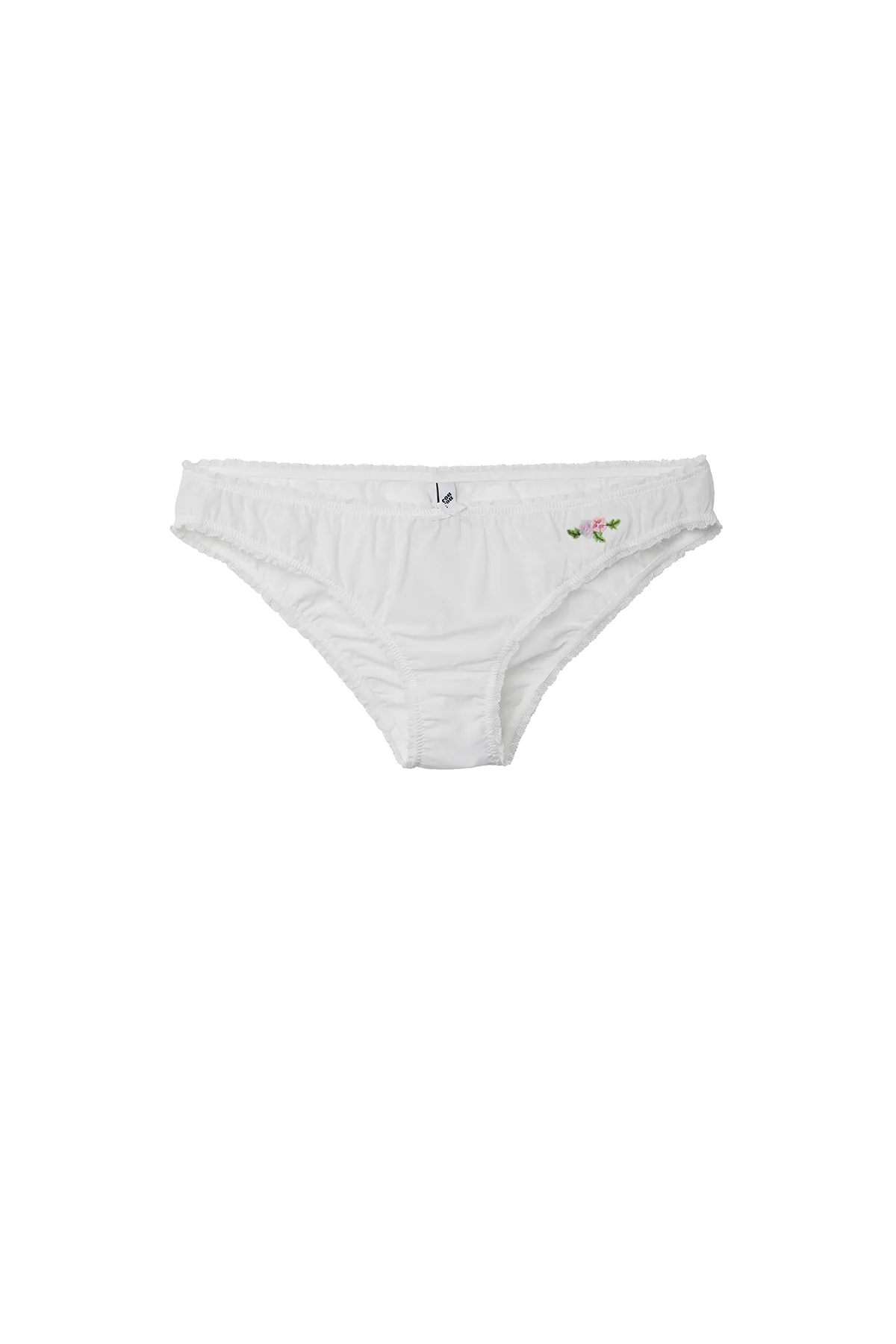 The Fleur Brief: White Cotton Voile - Image 3