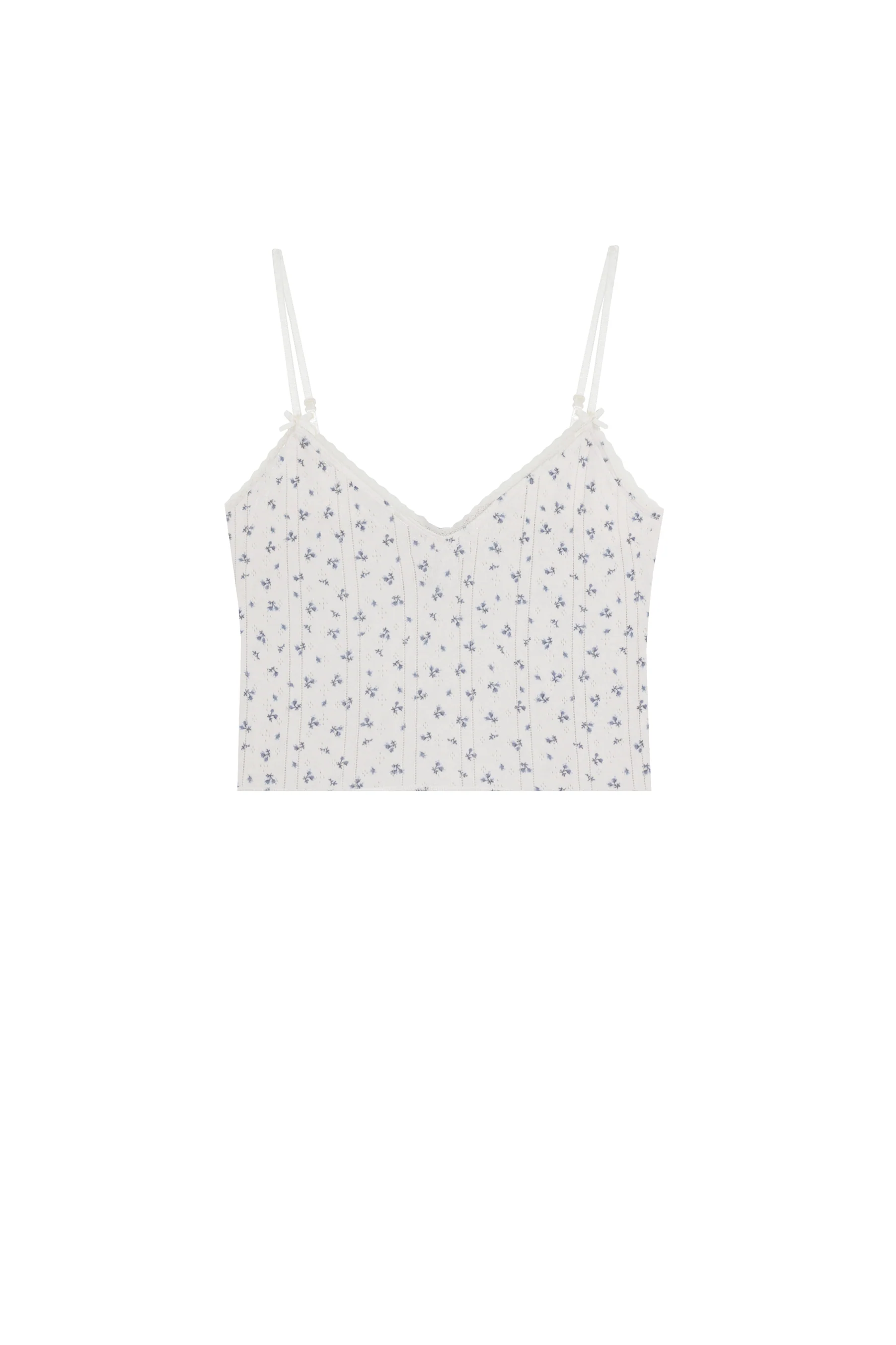 The Cami: Blue Fields Pointelle - Image 3