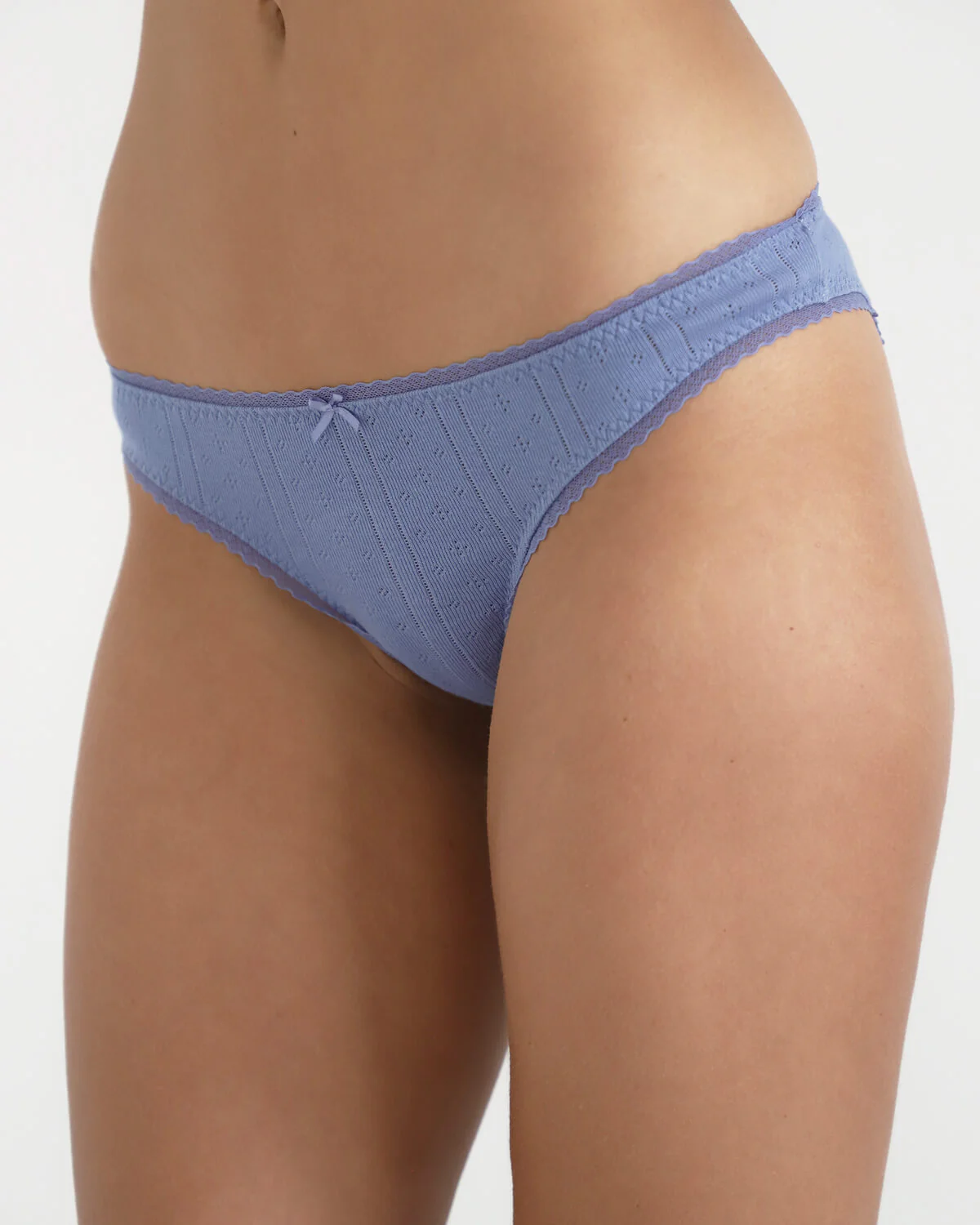 The High Rise: French Blue Pointelle - Image 5