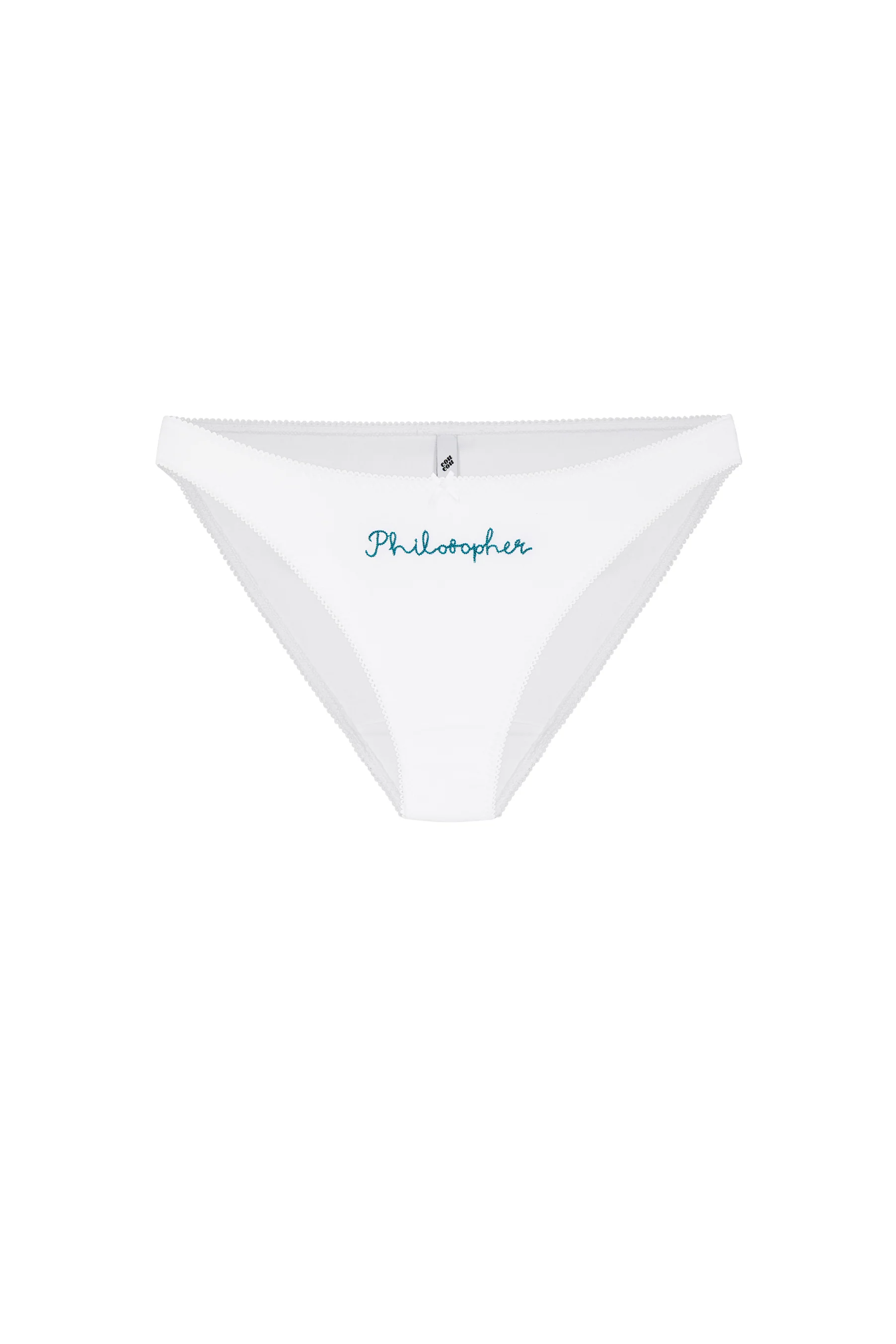 The Philosopher Brief: White Cotton Jersey - Image 3