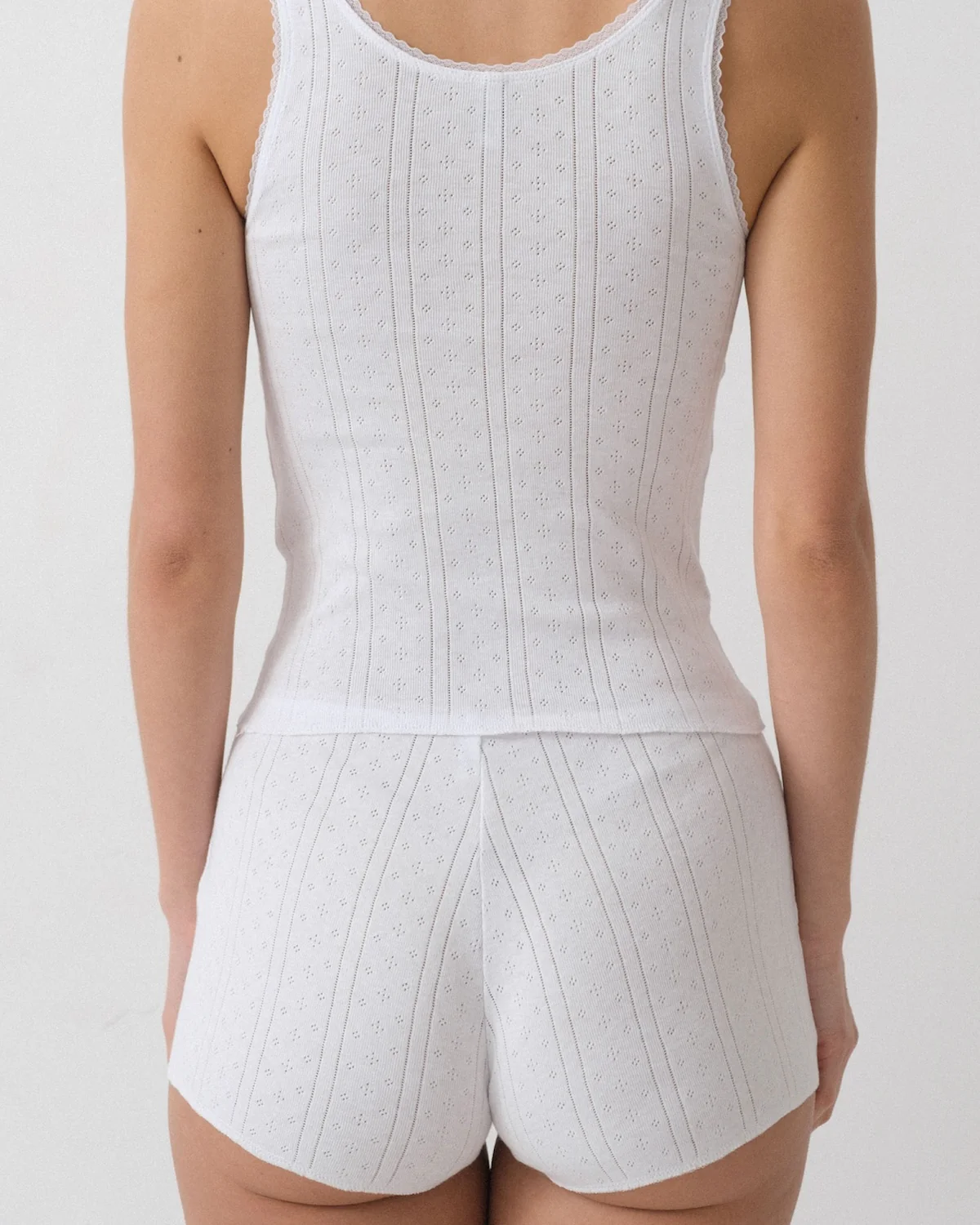 The Scoop Tank: White Pointelle - Image 9