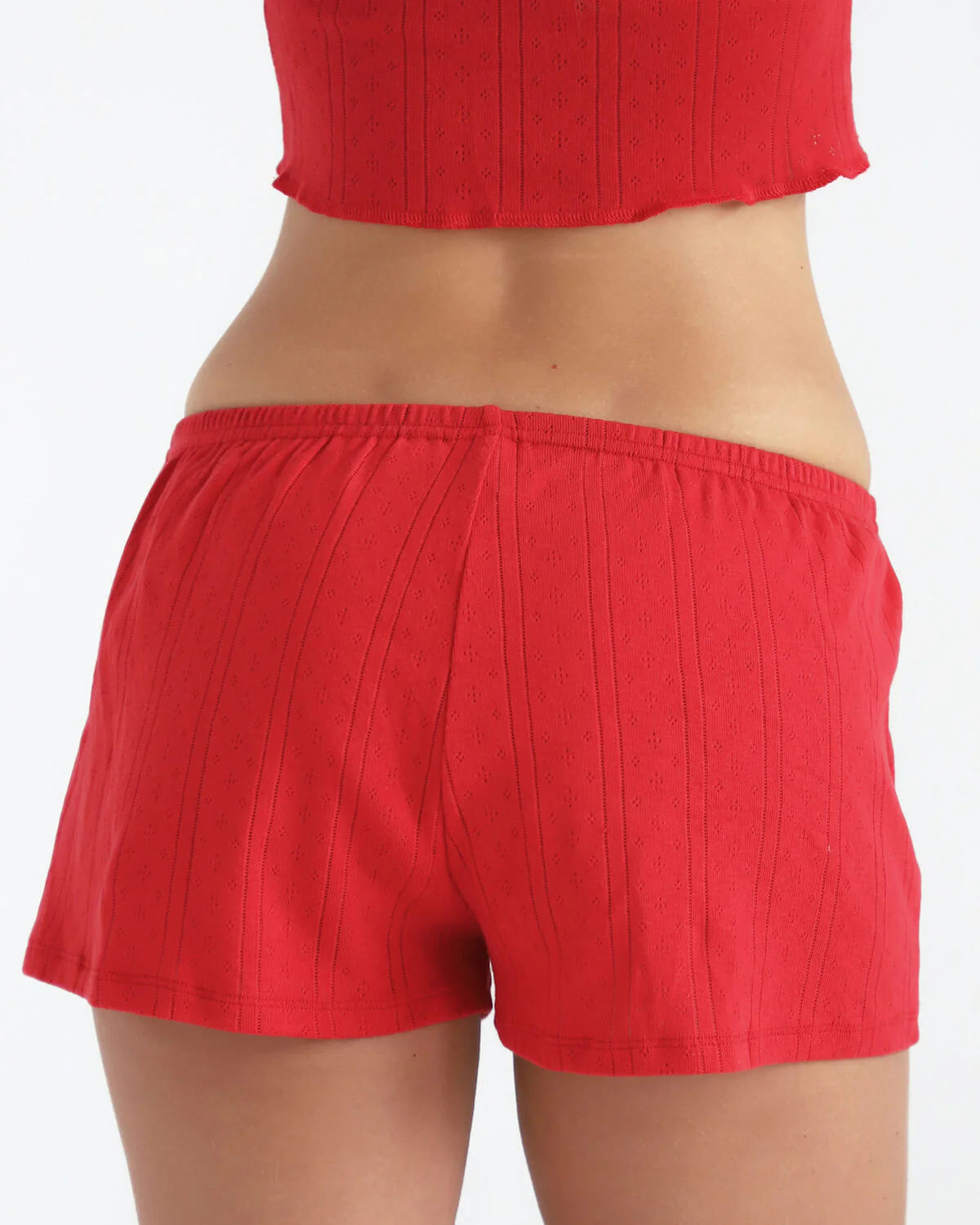 The Short: Cherry Red Pointelle - Image 6