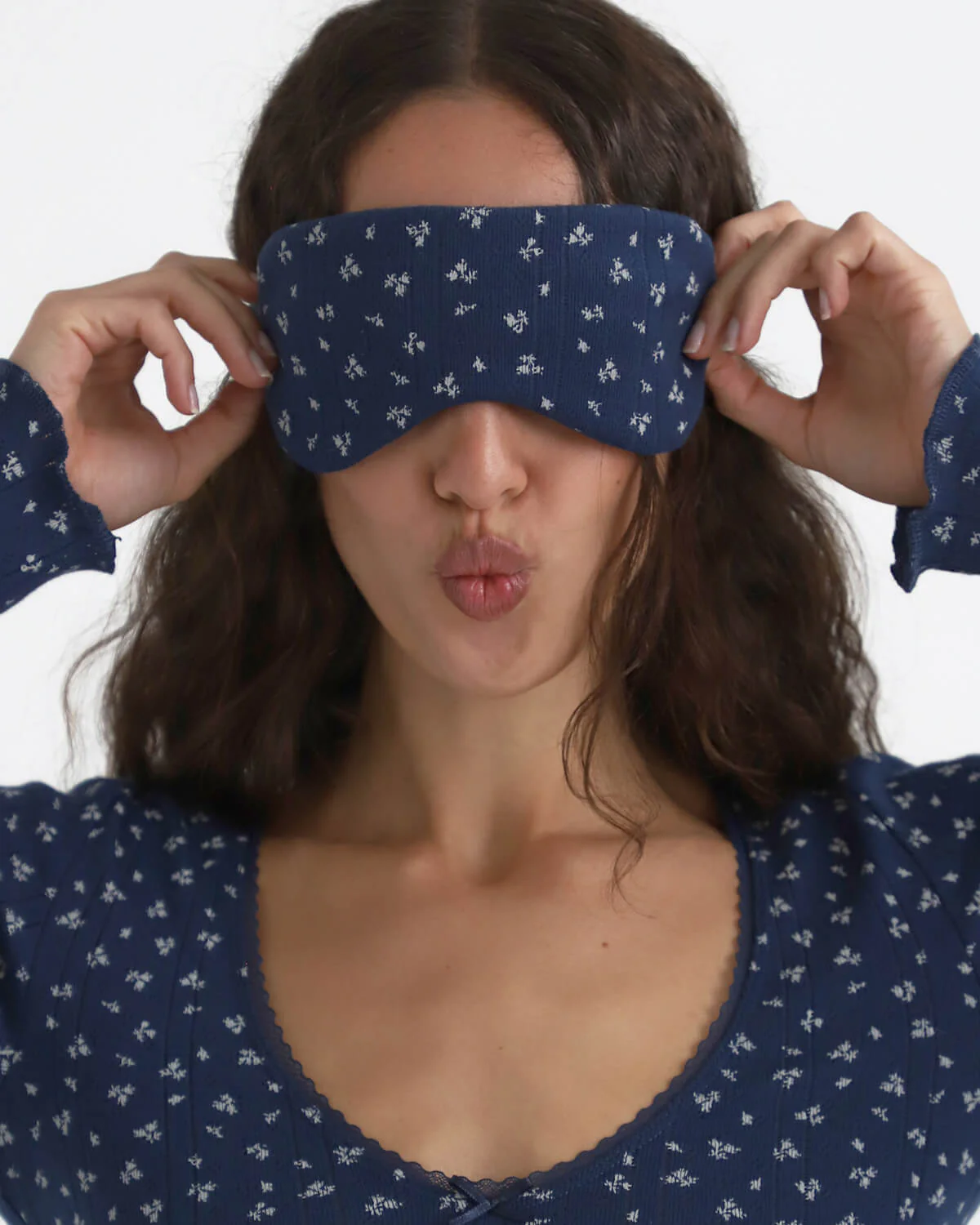 The Sleep Mask: Midnight Fields Pointelle - Image 4