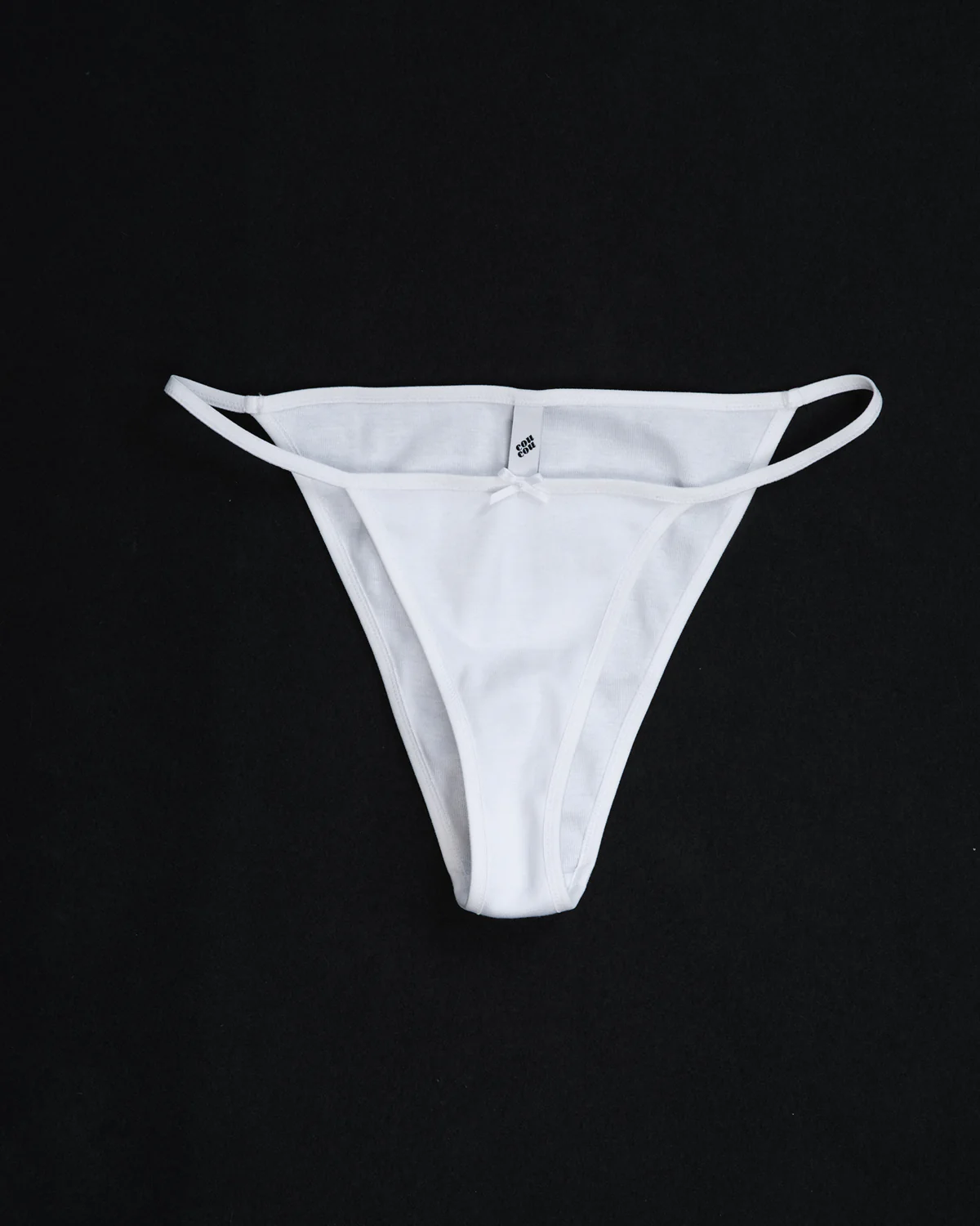 The Tanga Brief: White Cotton Jersey - Image 4