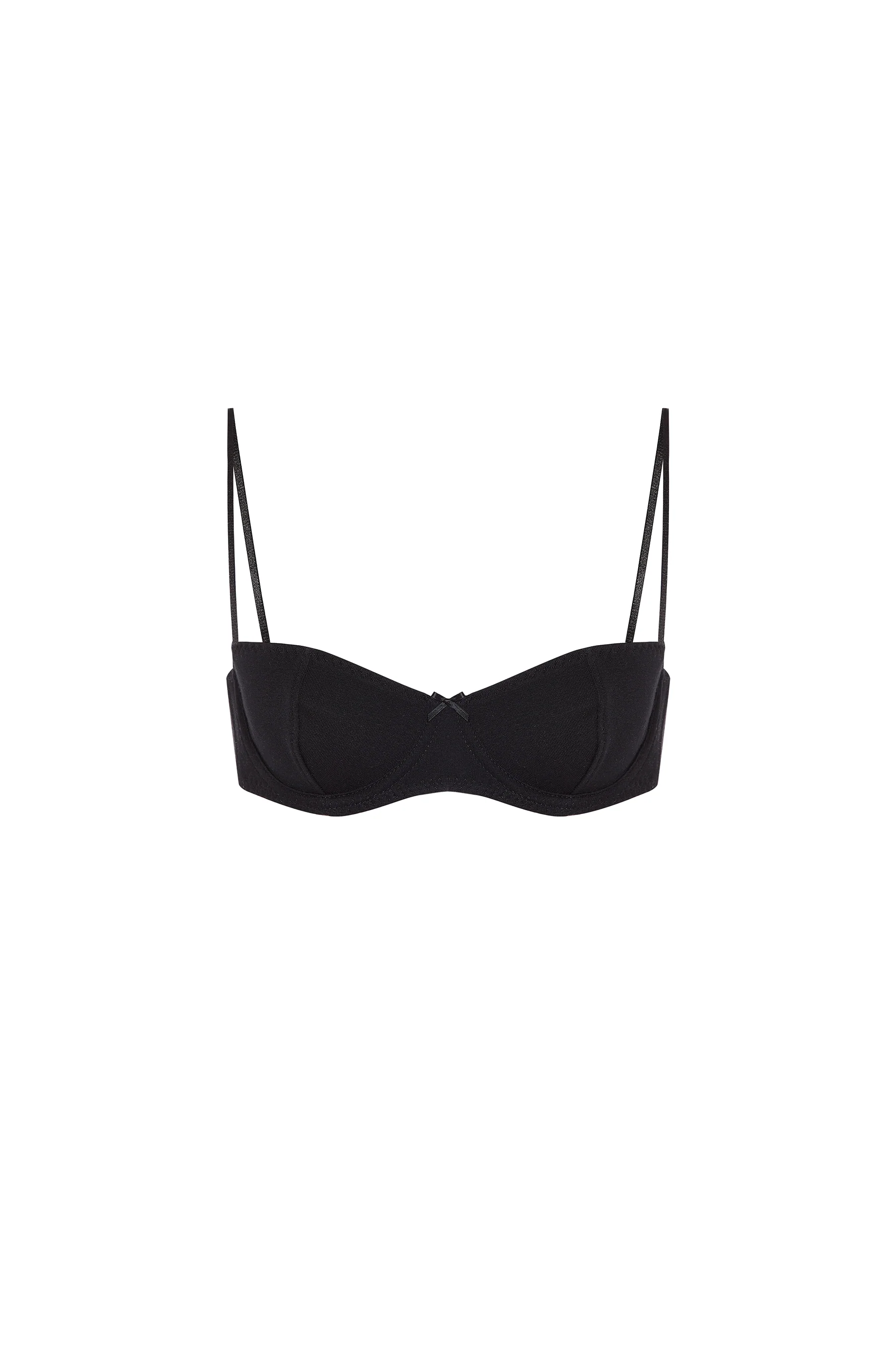 The Teacup: Black Cotton Jersey - Image 3