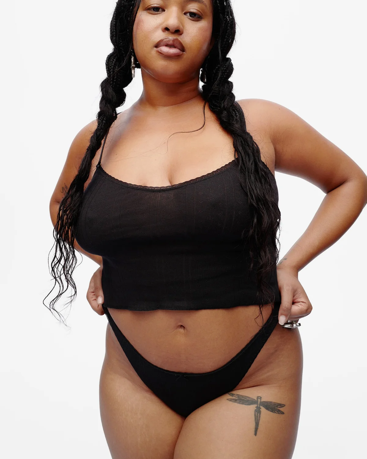 The Thong: Black Pointelle - Image 4